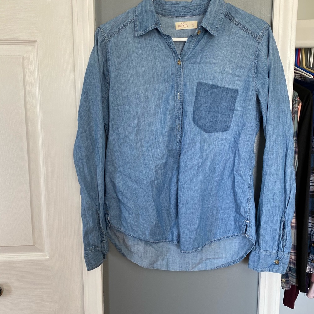 Hollister Denim button up